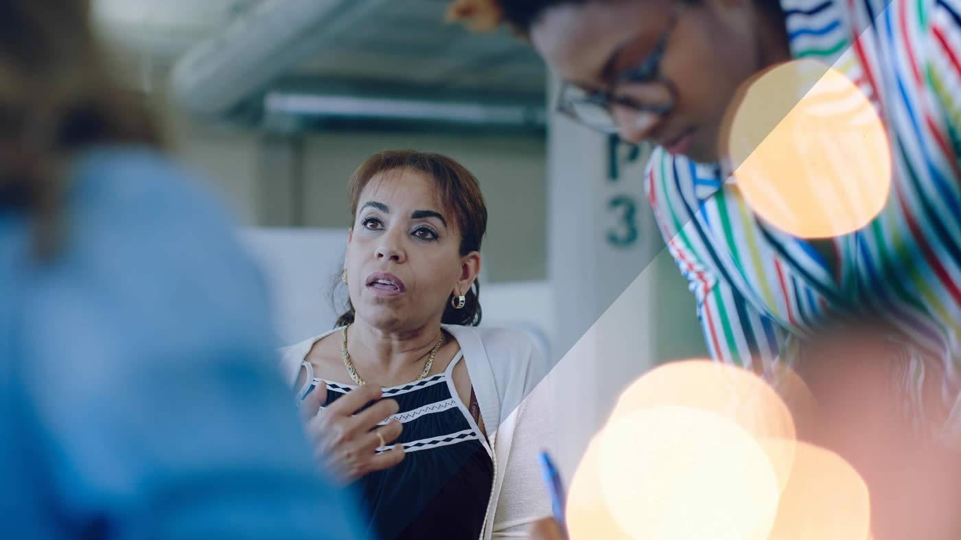 Chatting with customers