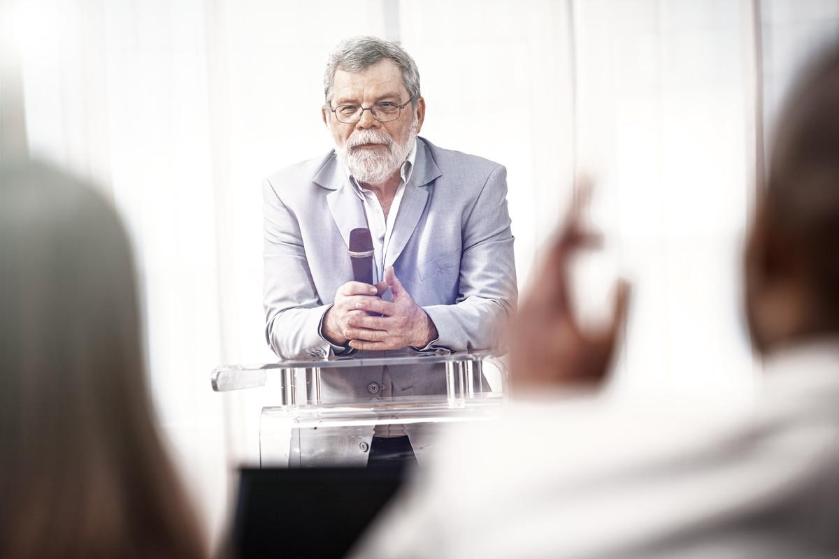 Speaker at an event
