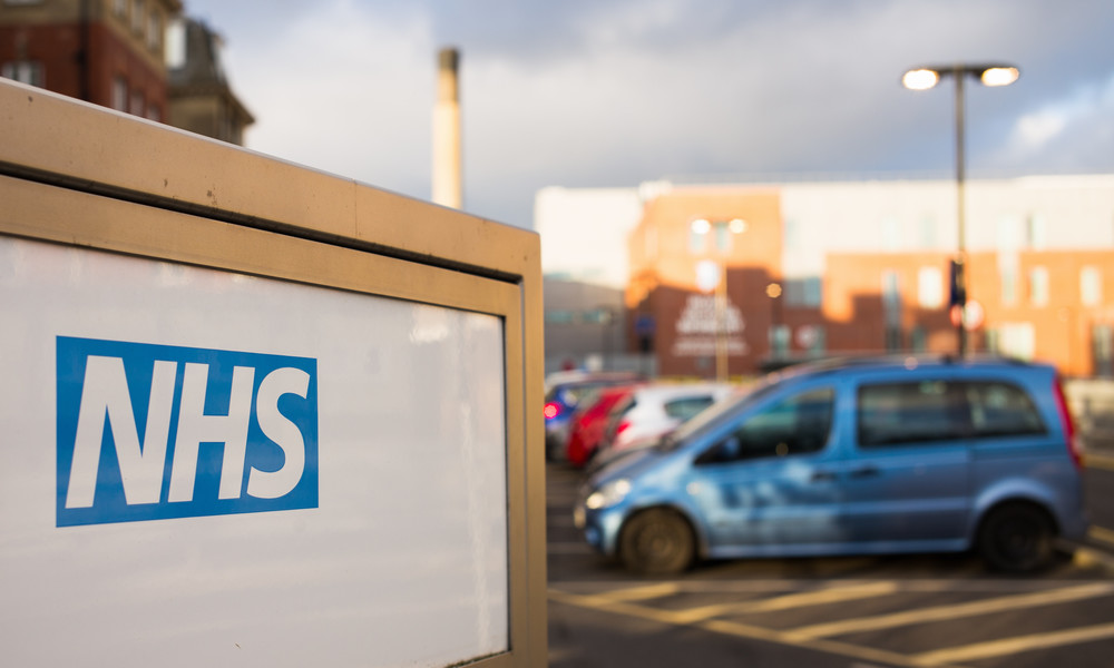 NHS Hospital Sign