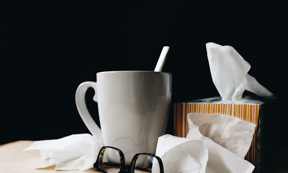 Mug and tissues
