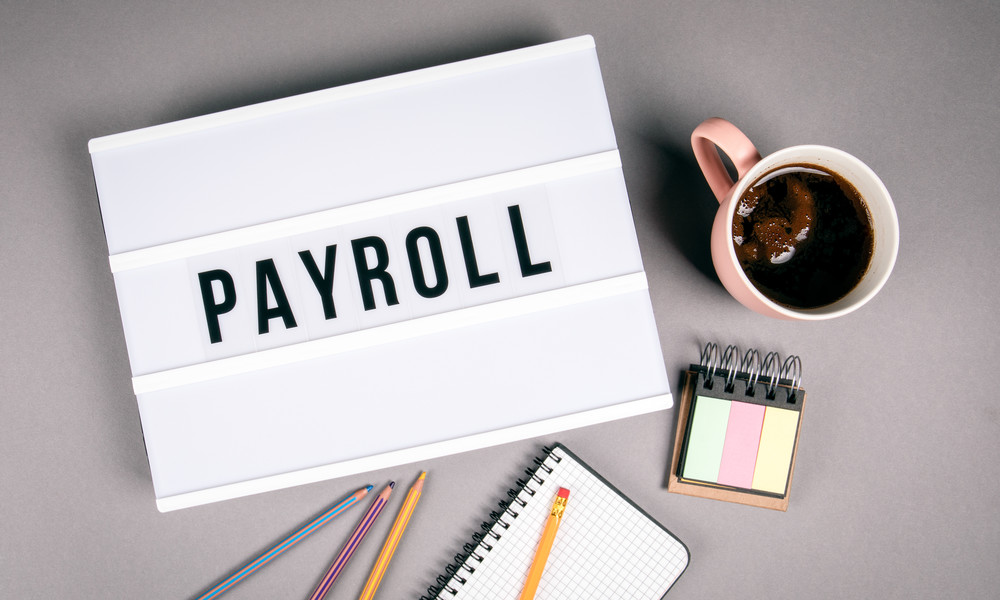 Payroll. Text in light box