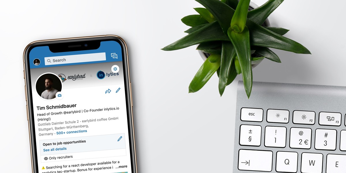LinkedIn on mobile phone